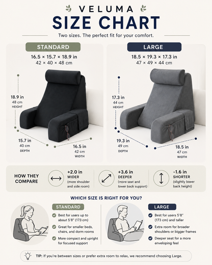 Veluma Ergonomic Backrest Pillow